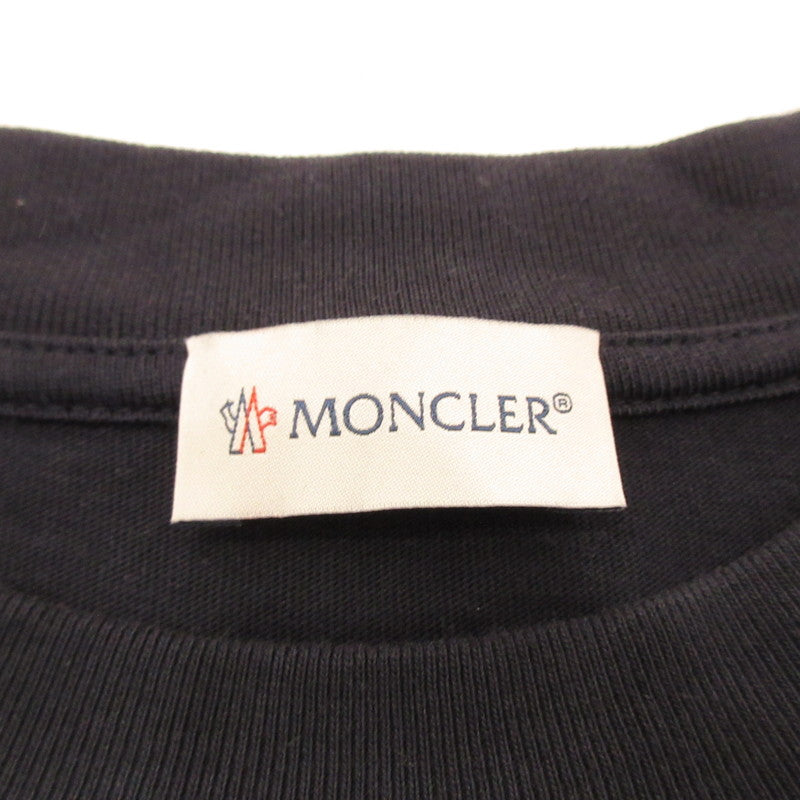 【中古】MONCLER | モンクレール 長袖Tシャツ H10918D00009 国内正規品 ネイビー サイズ:L