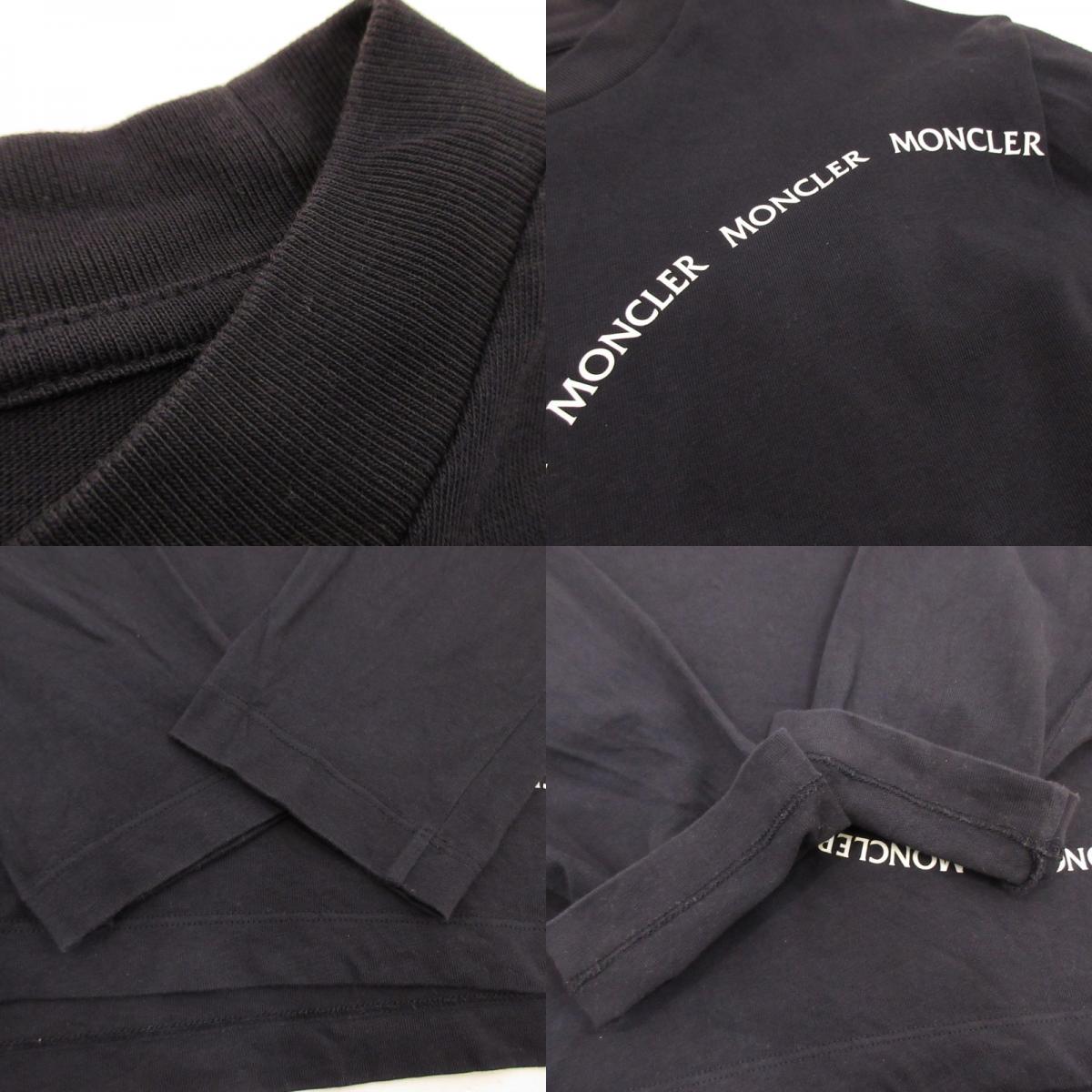 【中古】MONCLER | モンクレール 長袖Tシャツ H10918D00009 国内正規品 ネイビー サイズ:L