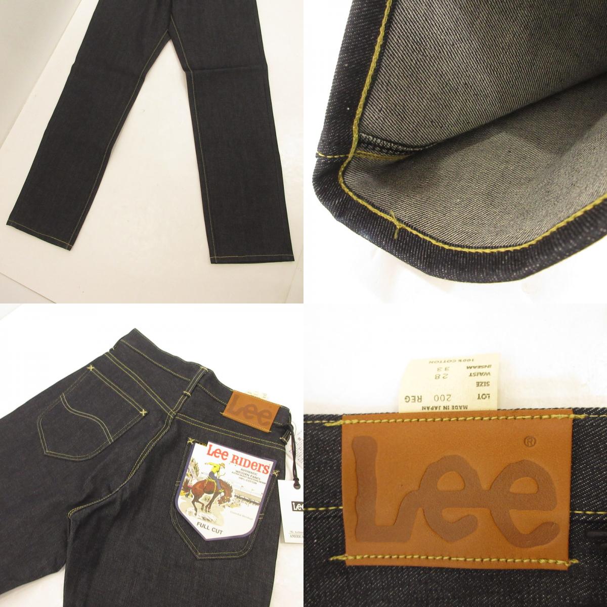 【中古】Lee | リー AMERICAN RIDERS 200 フルカットジーンズ デニムパンツ LM8200 ネイビー サイズ:28
