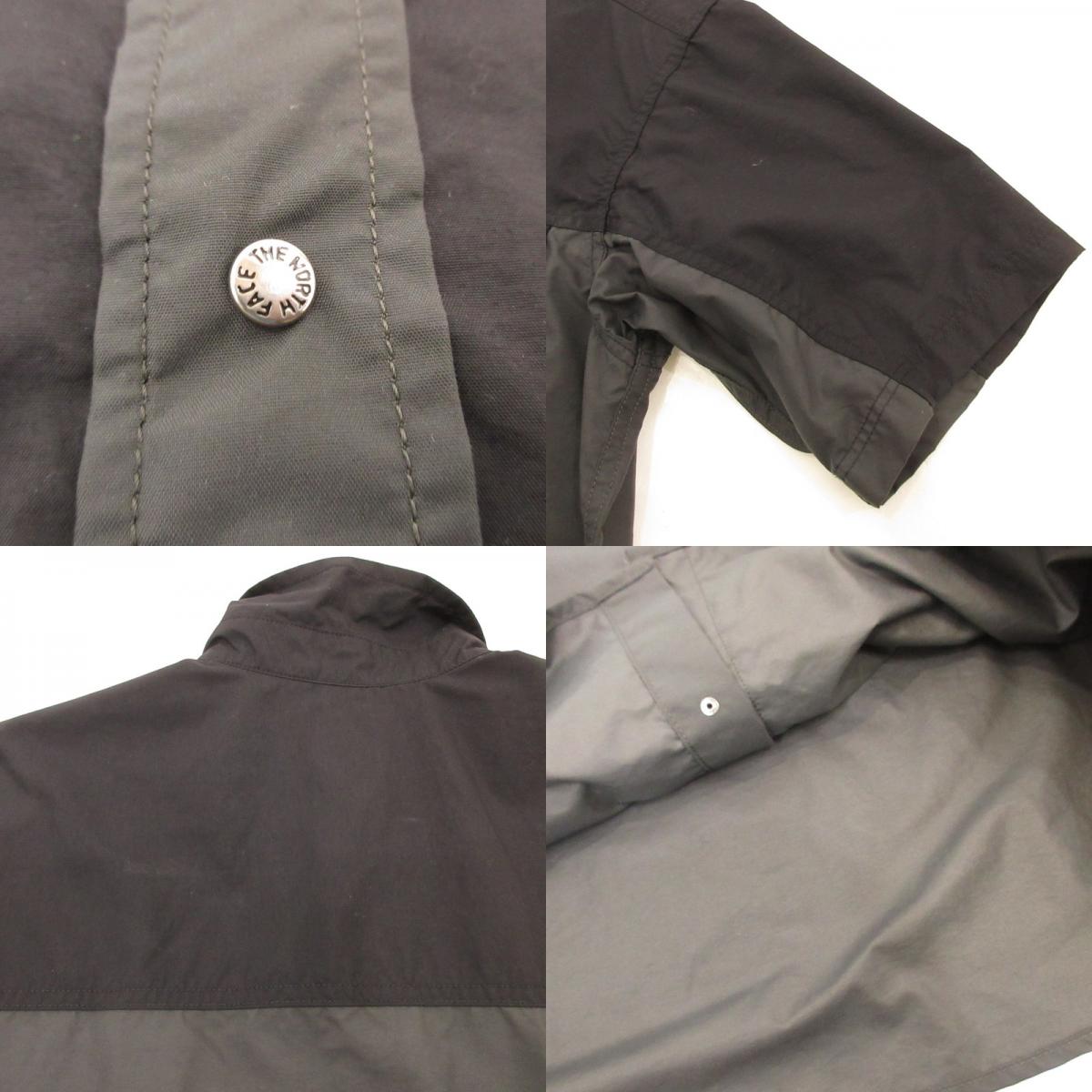 【中古】THE NORTH FACE | ザ・ノースフェイス S/S Nuptse Shirt 半袖シャツ NR22552 ブラック サイズ:M