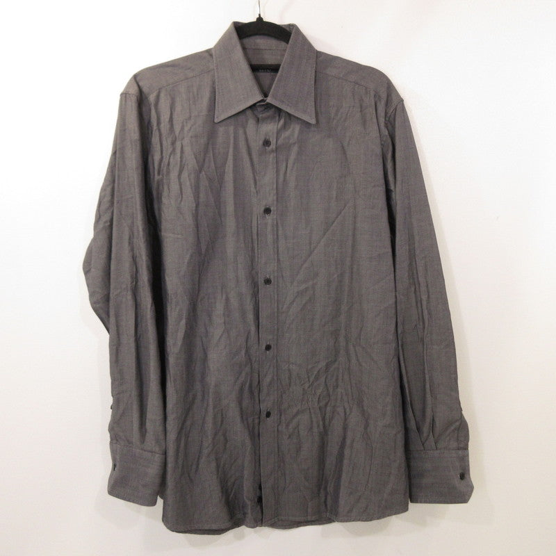 【中古】GUCCI | グッチ 長袖シャツ 20726-23178 国内正規品 グレー サイズ:40