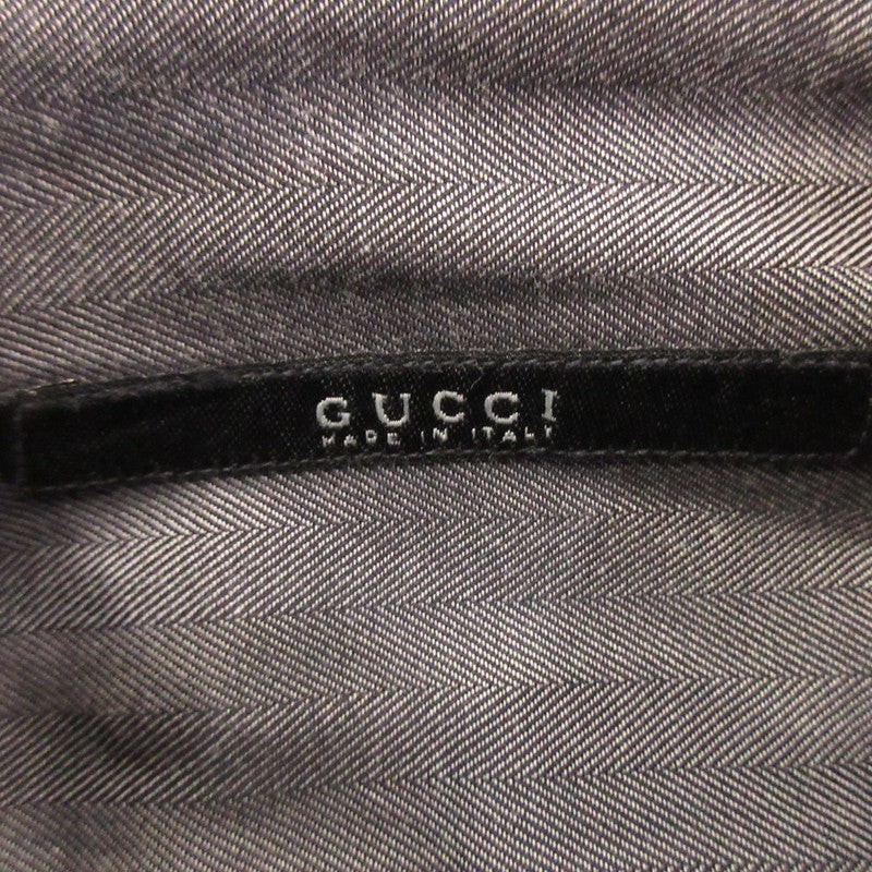 【中古】GUCCI | グッチ 長袖シャツ 20726-23178 国内正規品 グレー サイズ:40