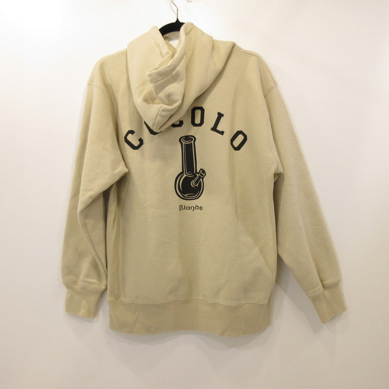 【中古】COCOLO BLAND | ココロブランド BACK BONG HOODIE パーカー ベージュ サイズ:L