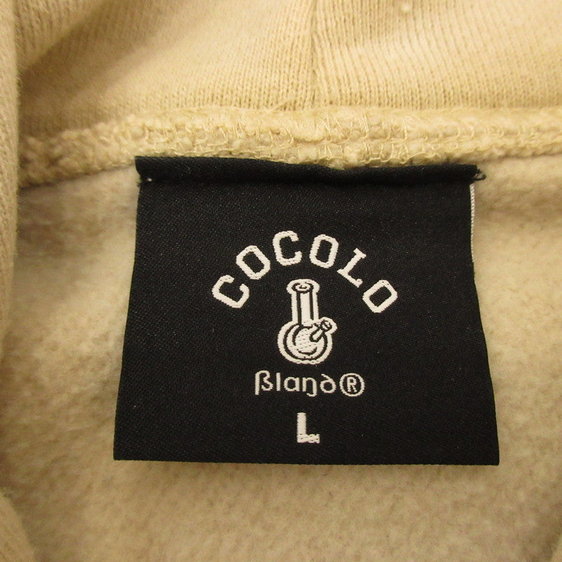 【中古】COCOLO BLAND | ココロブランド BACK BONG HOODIE パーカー ベージュ サイズ:L