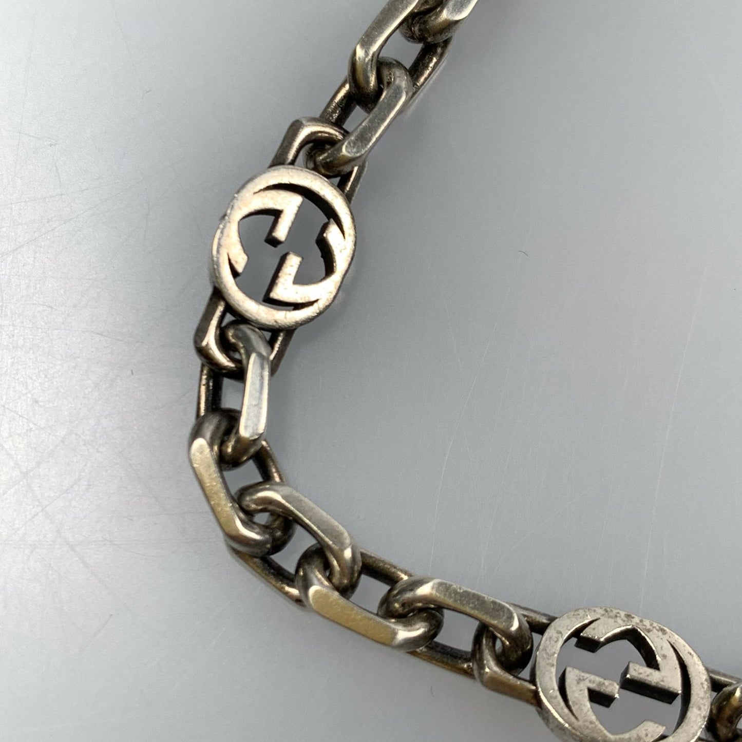 【中古】GUCCI | グッチ インターロッキングチェーン ブレスレット 620798
