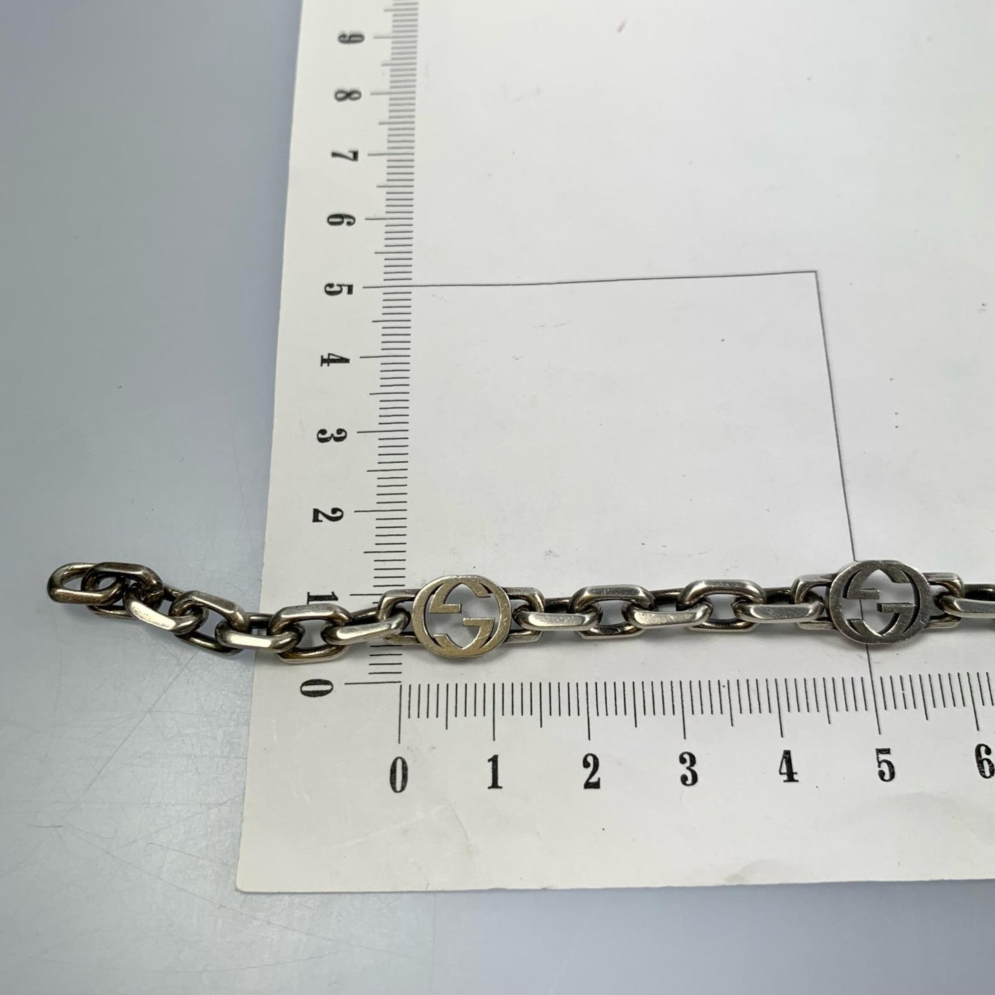 【中古】GUCCI | グッチ インターロッキングチェーン ブレスレット 620798