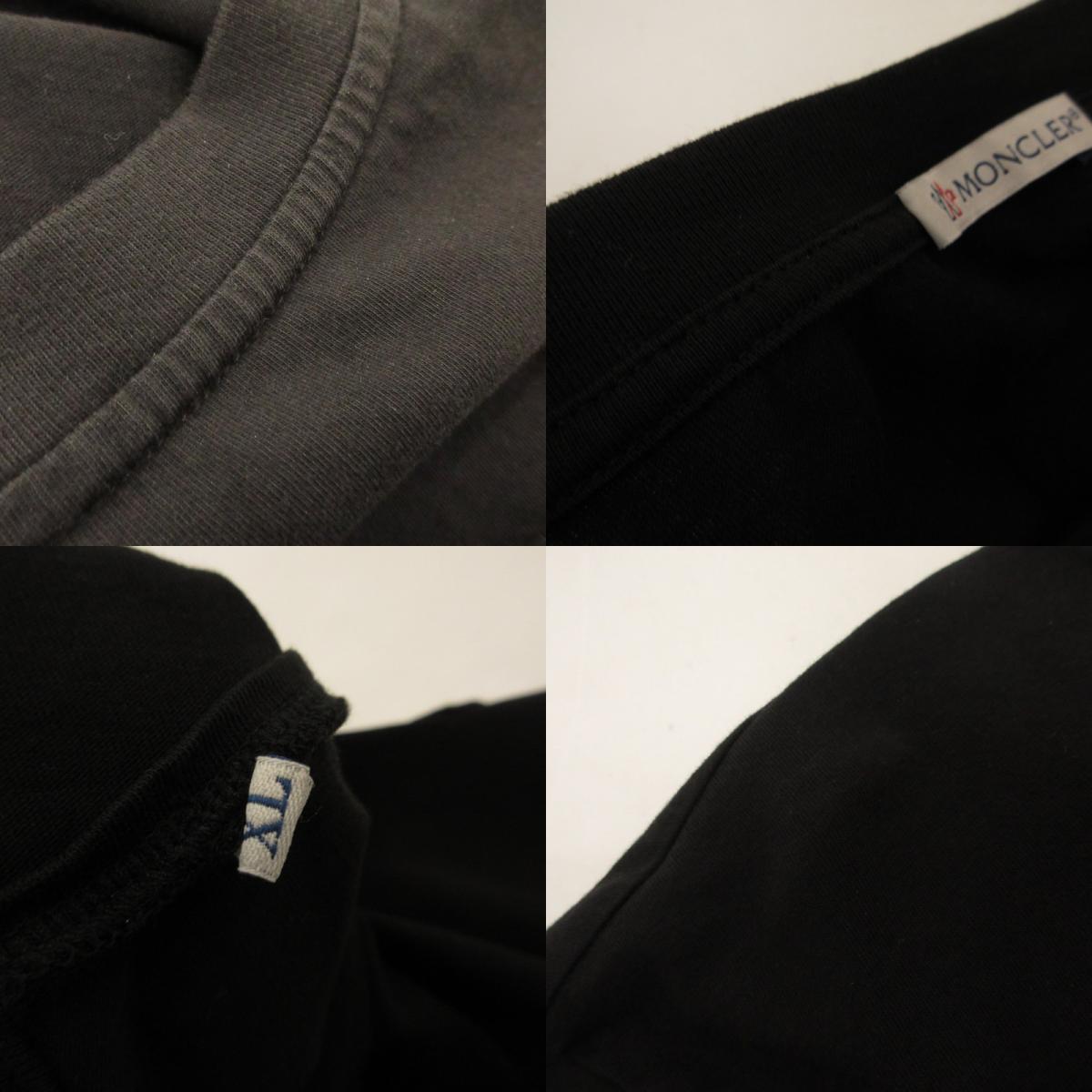 【中古】MONCLER | モンクレール SS TSHIRT 半袖Tシャツ H20918C00029 国内正規品 ブラック サイズ:XL