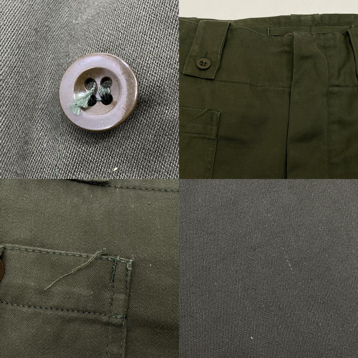 【中古】MILITARY衣料 | ミリタリーイリョウ M-64 カーゴパンツ ベルギー軍 SEYNTEX社 1982年製 オリーブ