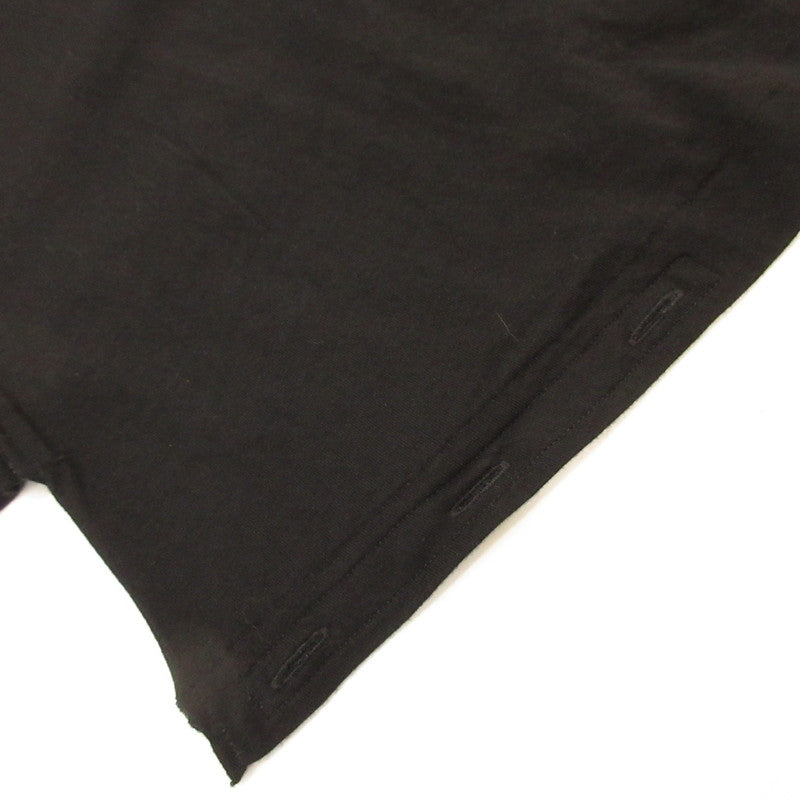 【中古】Yohji Yamamoto | ヨウジヤマモト リヨセル綿天竺 RE ナナメハギTシャツ 半袖Tシャツ HH-T56-570 ブラック サイズ:3