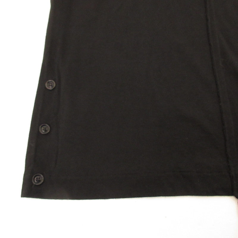 【中古】Yohji Yamamoto | ヨウジヤマモト リヨセル綿天竺 RE ナナメハギTシャツ 半袖Tシャツ HH-T56-570 ブラック サイズ:3