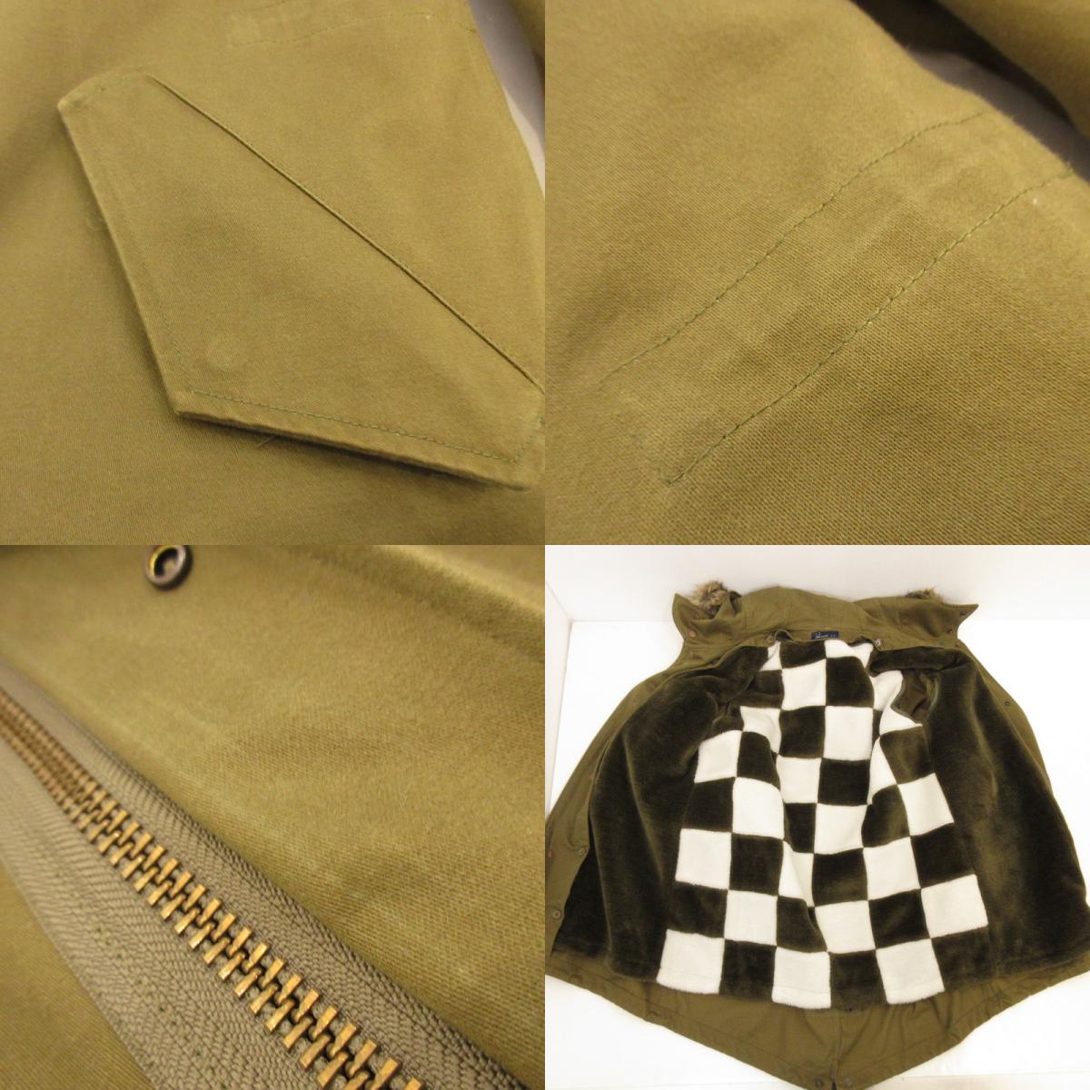 【中古】FRED PERRY | フレッドペリー Mods Parka Coat モッズコート F2476 カーキ サイズ:M