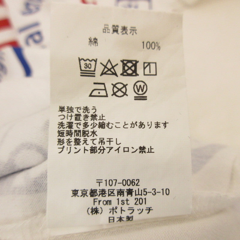 【中古】C.E | シーイー INDIVIDUALISM BIG T 半袖Tシャツ ホワイト サイズ:L