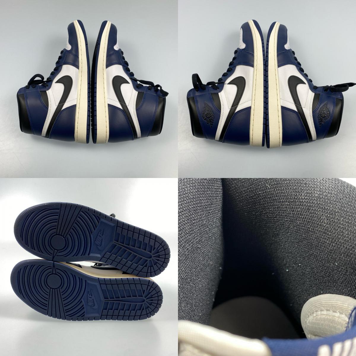 【中古】NIKE | ナイキ AIR JORDAN 1 RETRO HIGH OG スニーカー DZ5485-401 2024A/W 27.5cm ネイビー 27.5cm