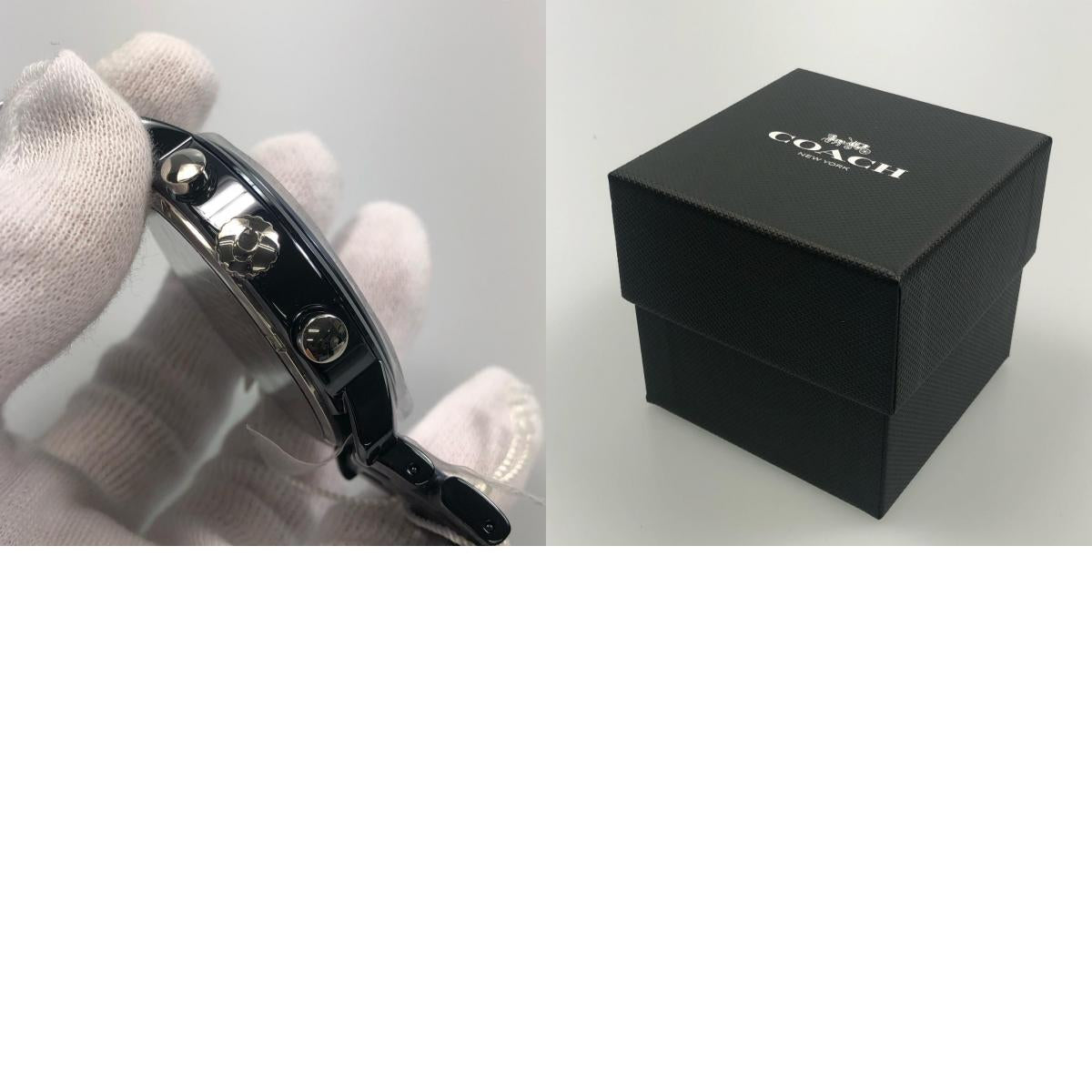 【中古】COACH | コーチ HARRISON 腕時計 14602530 アナログクォーツ ネイビー