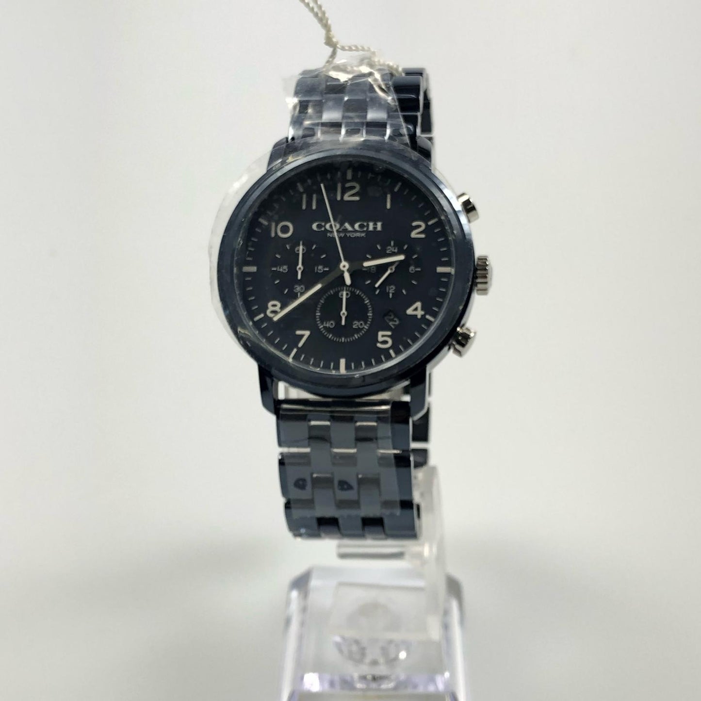 【中古】COACH | コーチ HARRISON 腕時計 14602530 アナログクォーツ ネイビー