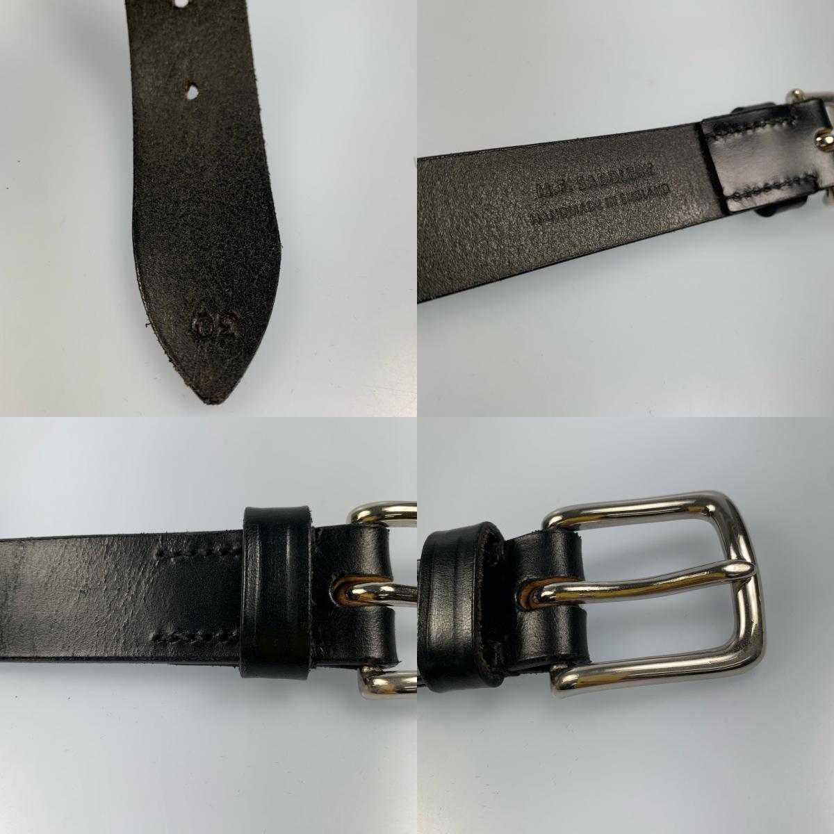 【中古】 M.F.SADDLERY ベルト ブラック サイズ:30