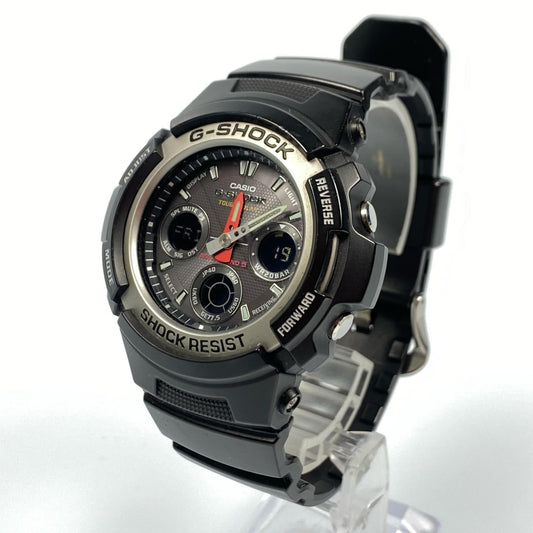 【中古】G-SHOCK | ジーショック 腕時計 AWG-101-1AJF アナデジソーラー ブラック