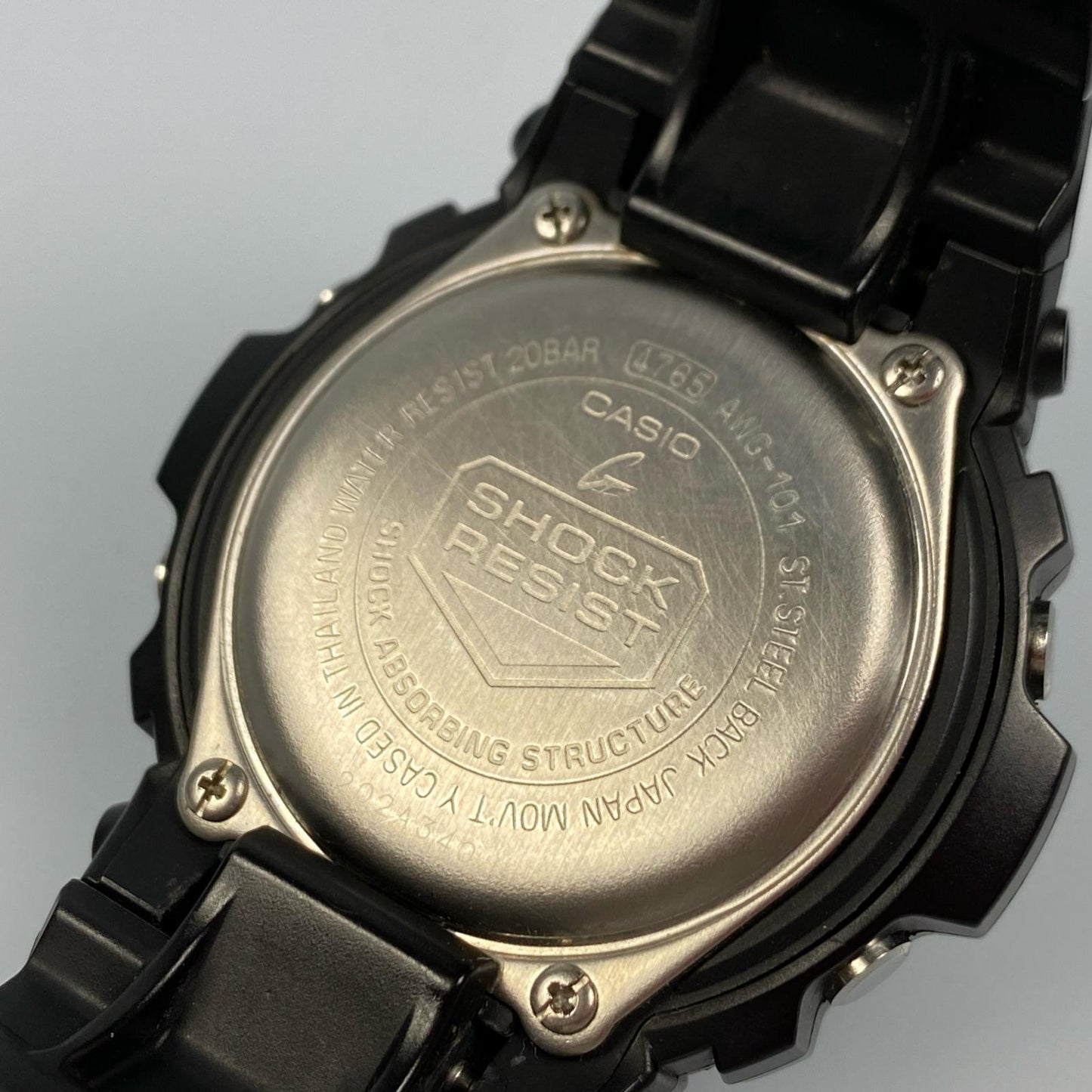 【中古】G-SHOCK | ジーショック 腕時計 AWG-101-1AJF アナデジソーラー ブラック