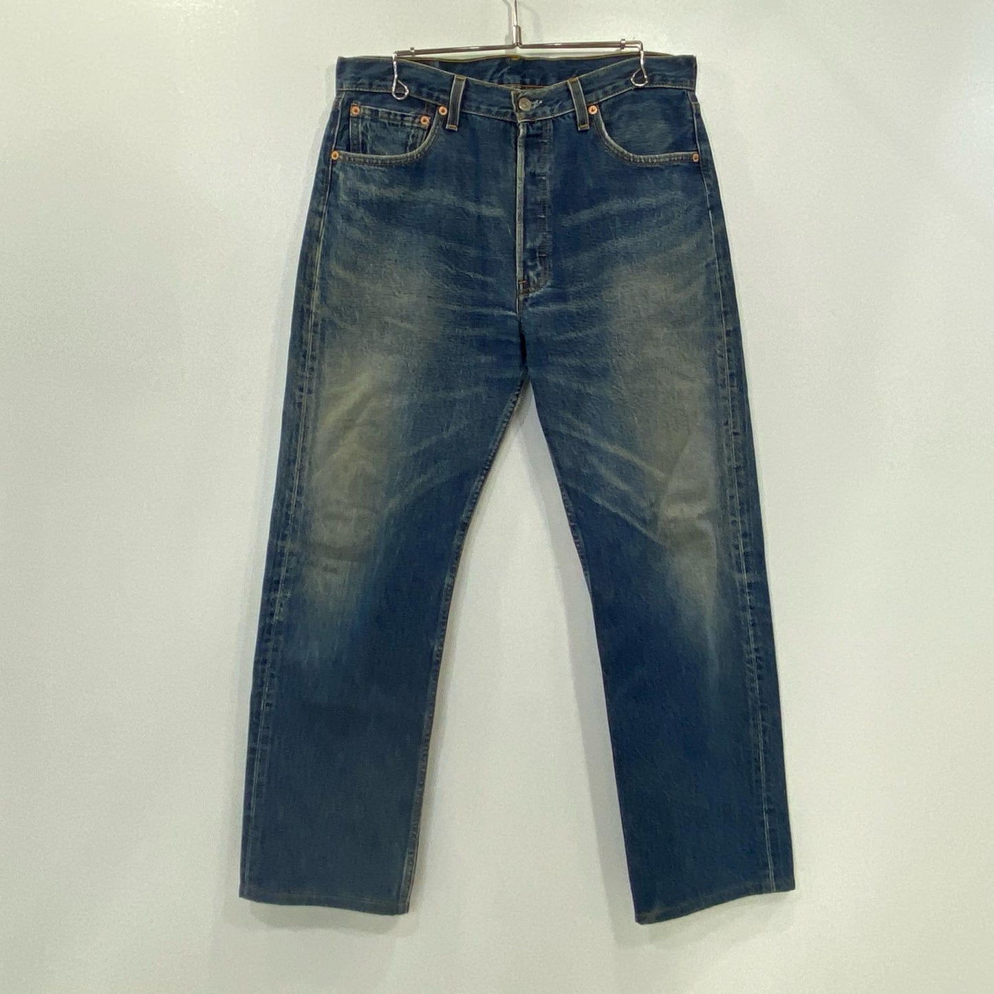 【中古】Levi's | リーバイス 501 デニムパンツ 553刻印 米国製 W:34 ブルー