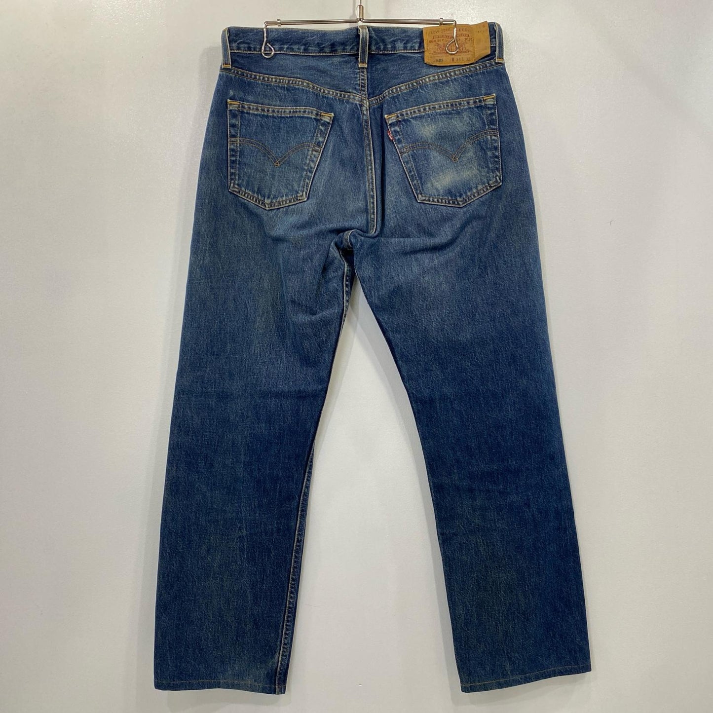 【中古】Levi's | リーバイス 501 デニムパンツ 553刻印 米国製 W:34 ブルー