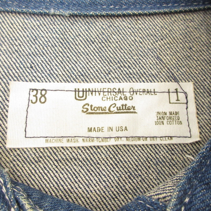 【中古】UNIVERSAL OVERALL | ユニバーサルオーバーオール カバーオール ブルー サイズ:38