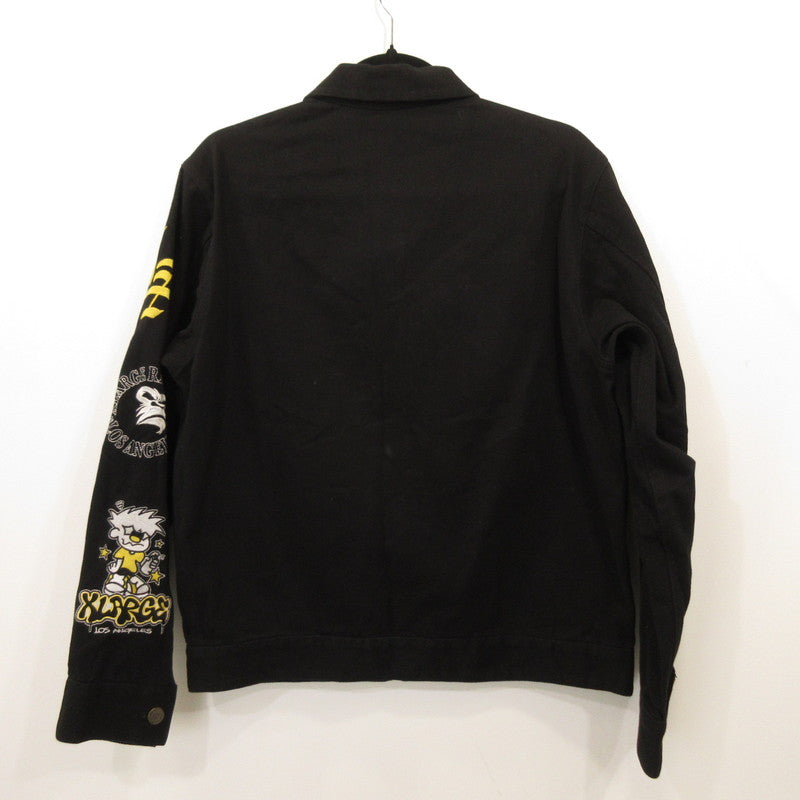 【中古】XLARGE | エクストララージ RECORDS WORK JACKET ブルゾン 101231021002 ブラック サイズ:S