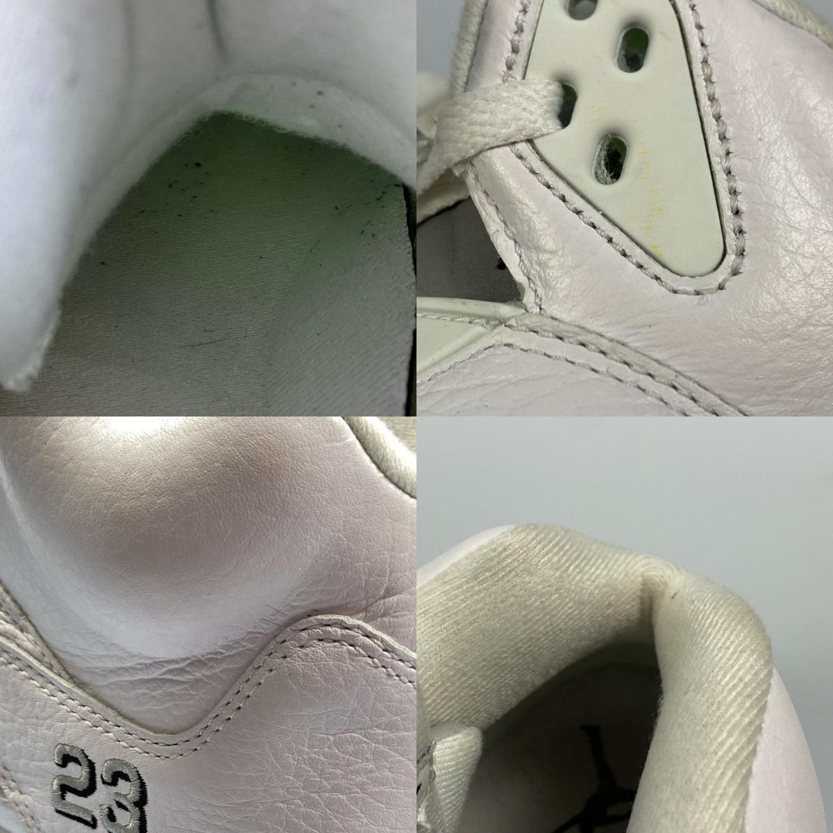 【中古】NIKE | ナイキ AIR JORDAN 5 RETRO スニーカー 136027-130 2015S/S 28.0cm ホワイト 28cm