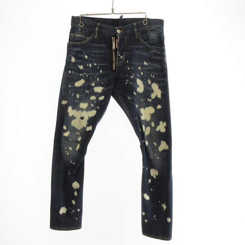 【中古】DSQUARED2 | ディースクエアード Sexy Twist Jean デニムパンツ S74LB0964 国内正規品/ブリーチ加工 ブルー サイズ:46