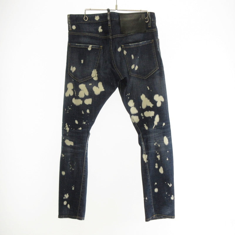 【中古】DSQUARED2 | ディースクエアード Sexy Twist Jean デニムパンツ S74LB0964 国内正規品/ブリーチ加工 ブルー サイズ:46
