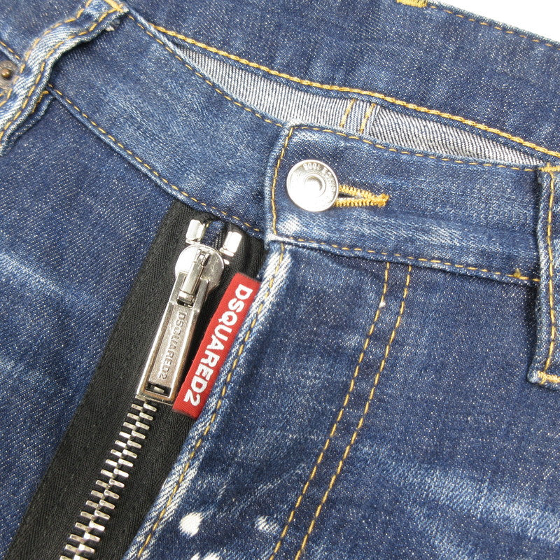 【中古】DSQUARED2 | ディースクエアード Sexy Twist Jean デニムパンツ S74LB0964 国内正規品/ブリーチ加工 ブルー サイズ:46