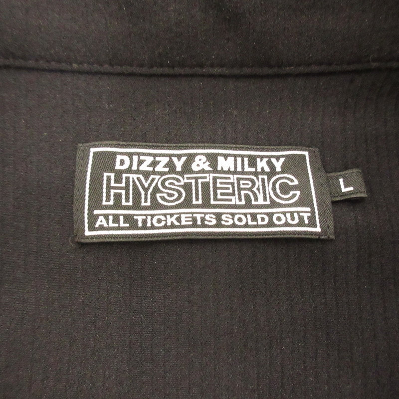 【中古】HYSTERIC GLAMOUR | ヒステリックグラマー HYSTERIC TIMES シャツ 半袖シャツ 02251CH04 ブラック サイズ:L