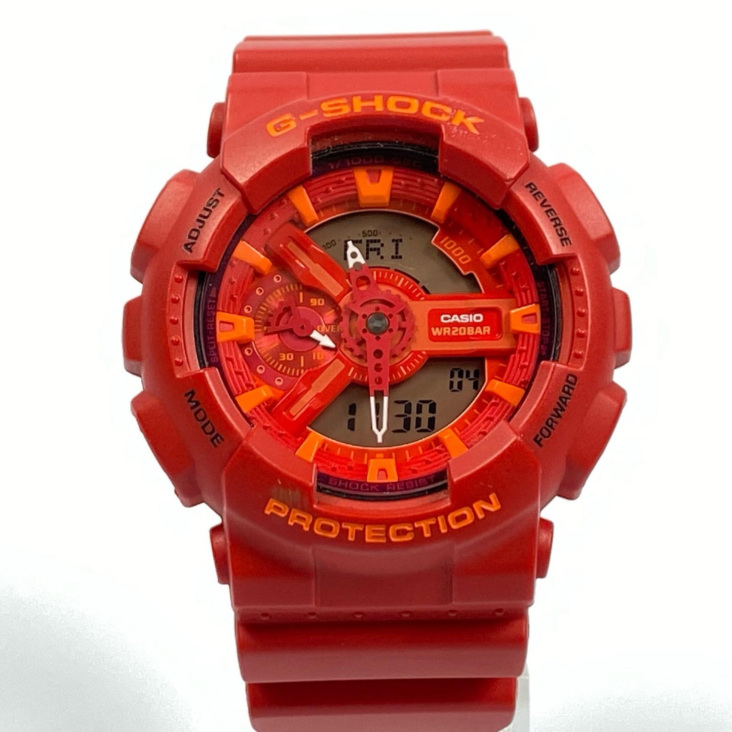【中古】G-SHOCK | ジーショック 腕時計 GA-110AC-4AJF アナデジクォーツ レッド