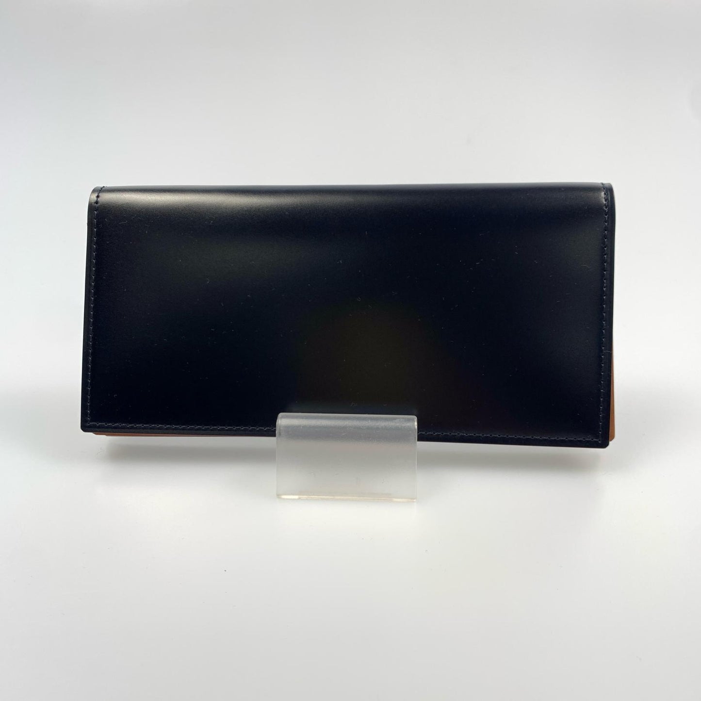 【中古】GANZO | ガンゾ CORDOVAN 通しマチ長財布 札入れ WGAN 57878 ネイビー