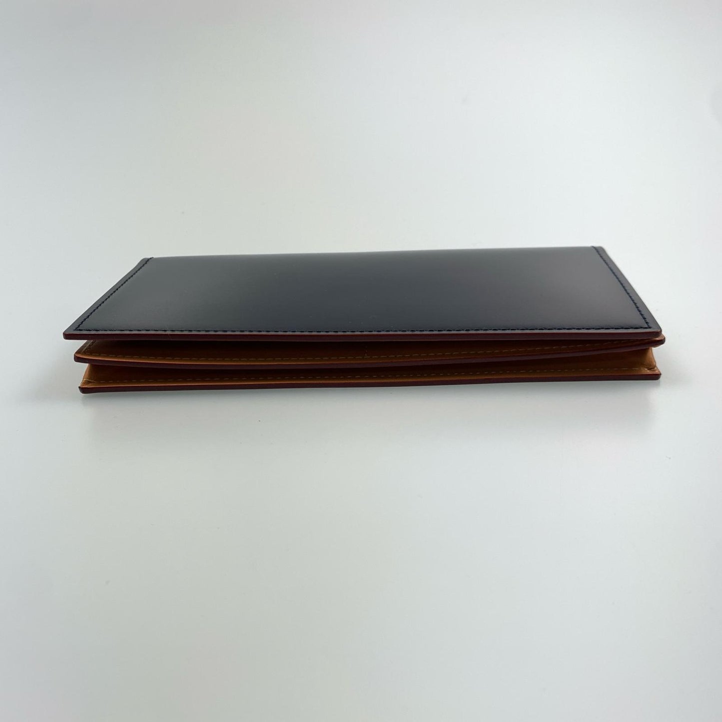 【中古】GANZO | ガンゾ CORDOVAN 通しマチ長財布 札入れ WGAN 57878 ネイビー