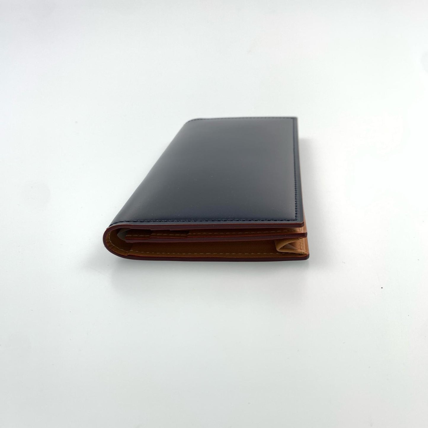 【中古】GANZO | ガンゾ CORDOVAN 通しマチ長財布 札入れ WGAN 57878 ネイビー