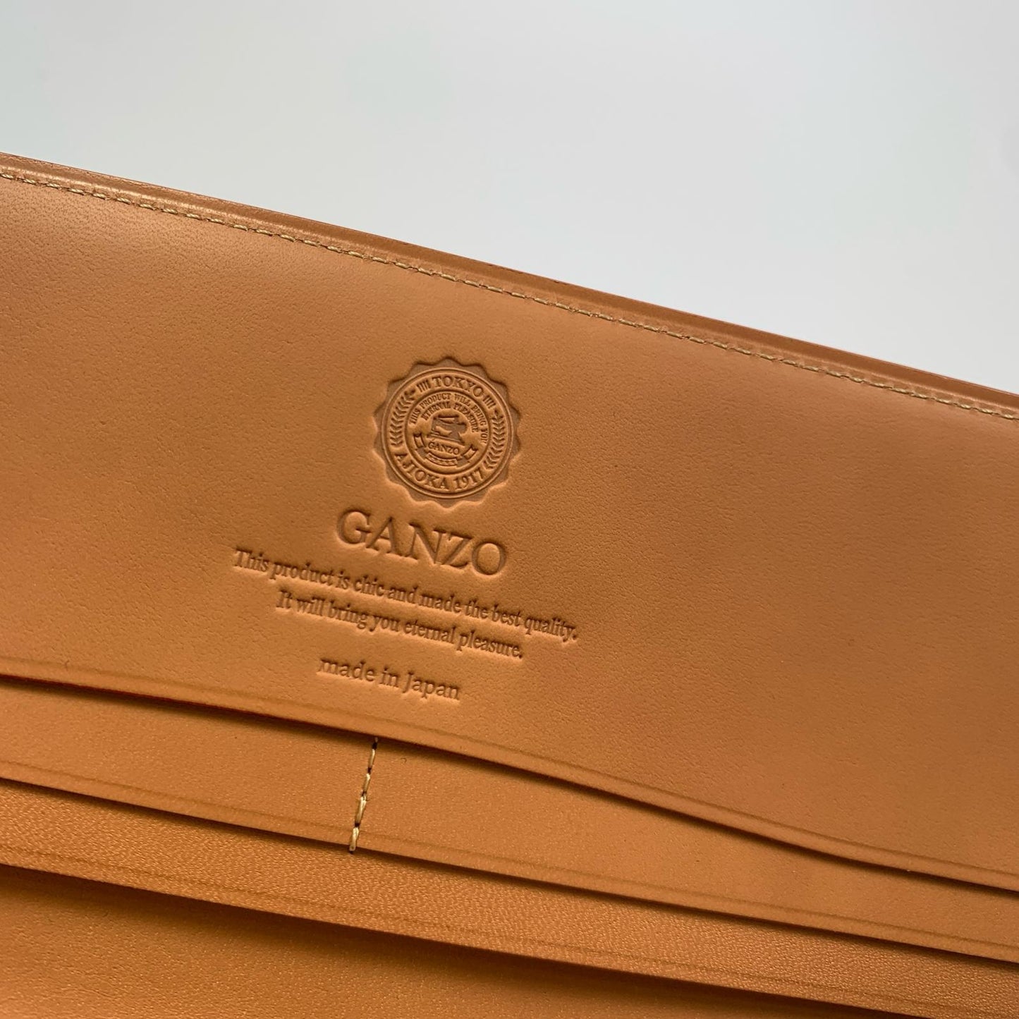 【中古】GANZO | ガンゾ CORDOVAN 通しマチ長財布 札入れ WGAN 57878 ネイビー