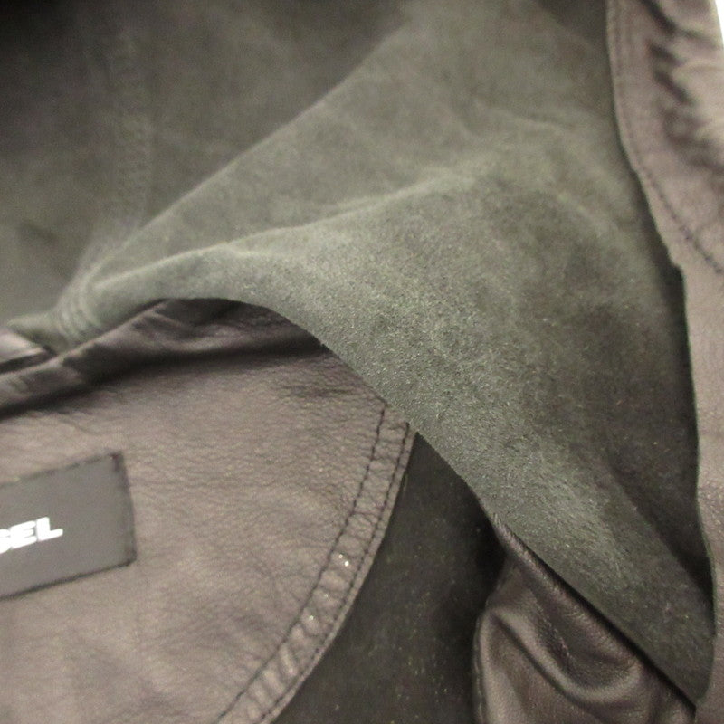 【中古】DIESEL | ディーゼル レザー ブラック サイズ:S