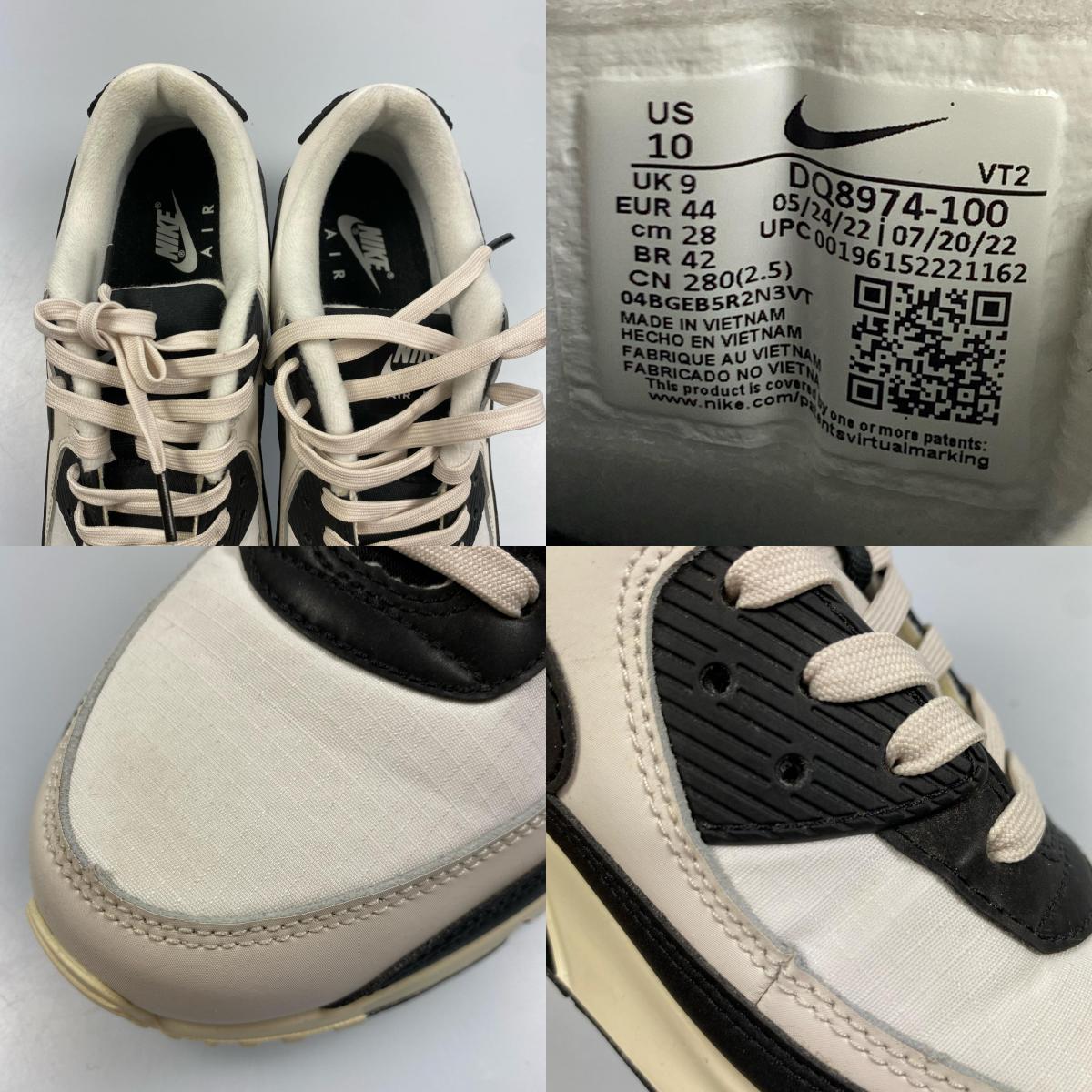 【中古】NIKE | ナイキ AIR MAX 90 スニーカー DQ8974-100 年式:2022A/W ホワイト 28cm