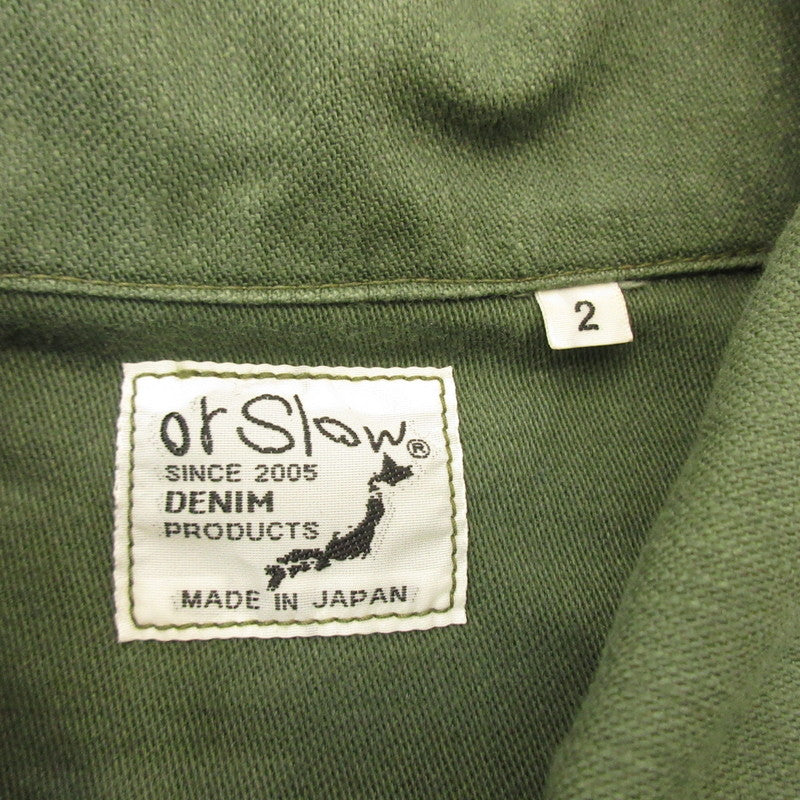 【中古】orSlow | オアスロウ US ARMY FATIGUE SHIRT 長袖シャツ オリーブ サイズ:2