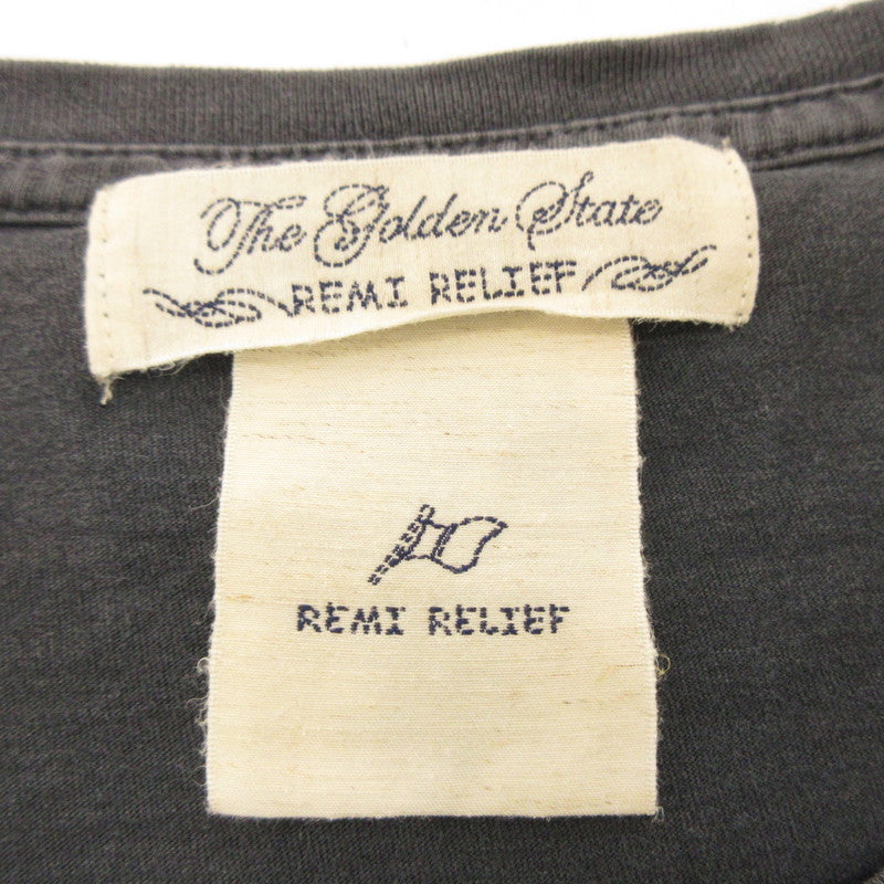 【中古】REMI RELIEF | レミレリーフ Guns N' Roses 半袖Tシャツ ヴィンテージ加工 グレー サイズ:L