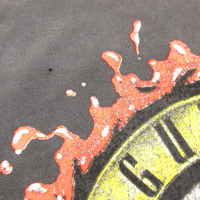 【中古】REMI RELIEF | レミレリーフ Guns N' Roses 半袖Tシャツ ヴィンテージ加工 グレー サイズ:L
