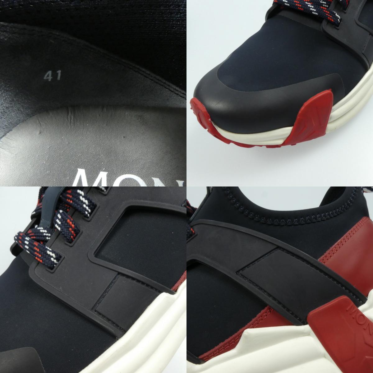 【中古】MONCLER | モンクレール LUNAROVE スニーカー 4M00300 P74 ネイビー 26cm