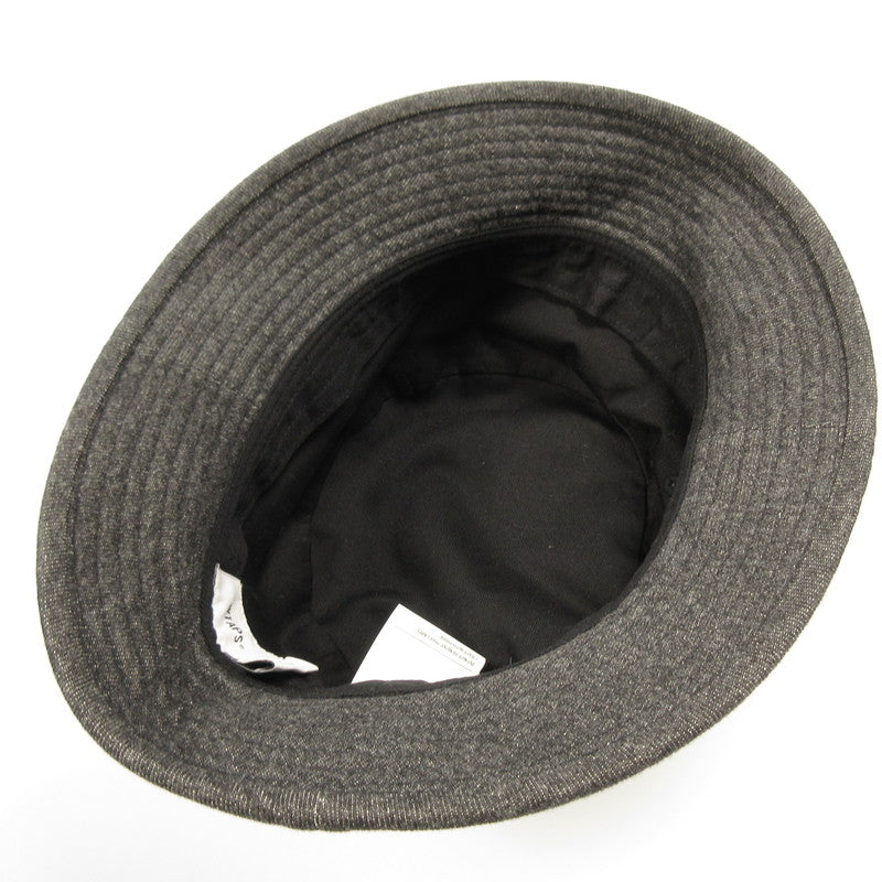 【中古】W)TAPS | ダブルタップス BUCKET 01 / HAT / COTTON. DENIM. SIGN ハット 241HCDT-HT09 グレー