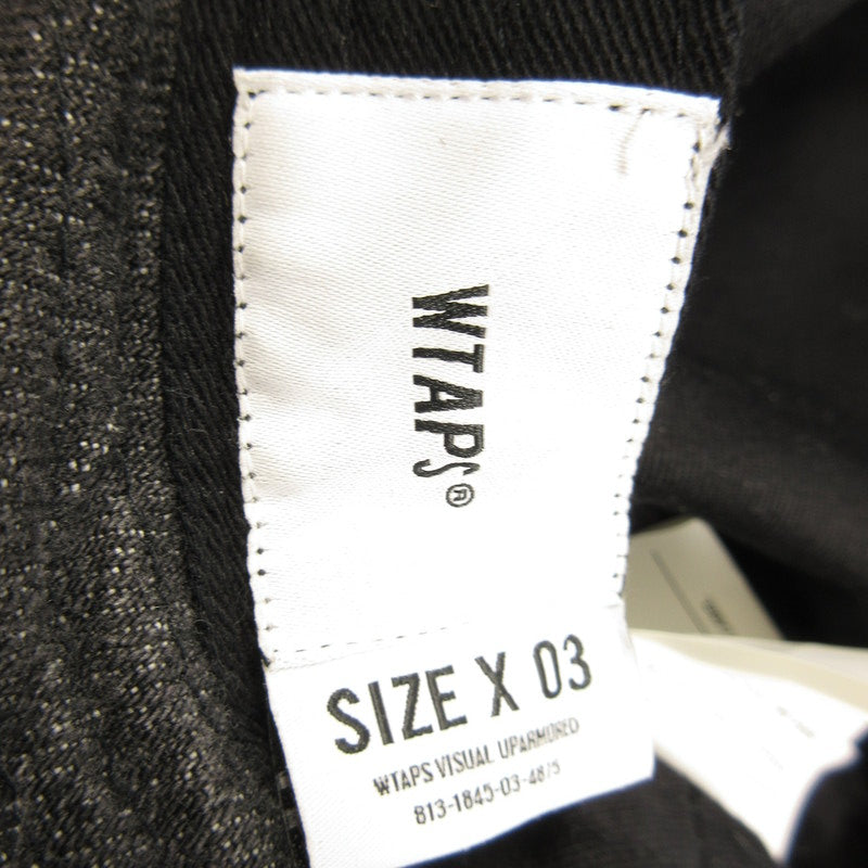 【中古】W)TAPS | ダブルタップス BUCKET 01 / HAT / COTTON. DENIM. SIGN ハット 241HCDT-HT09 グレー