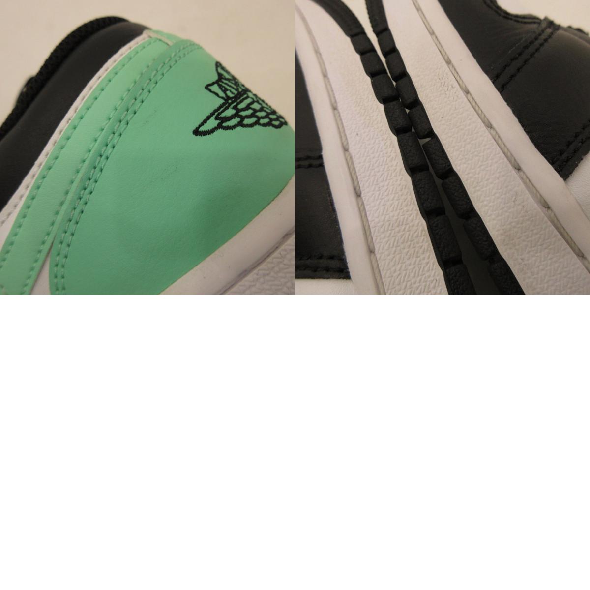 【中古】NIKE | ナイキ AIR JORDAN 1 LOW GREEN GLOW スニーカー 553558-131 ホワイト 26.5cm