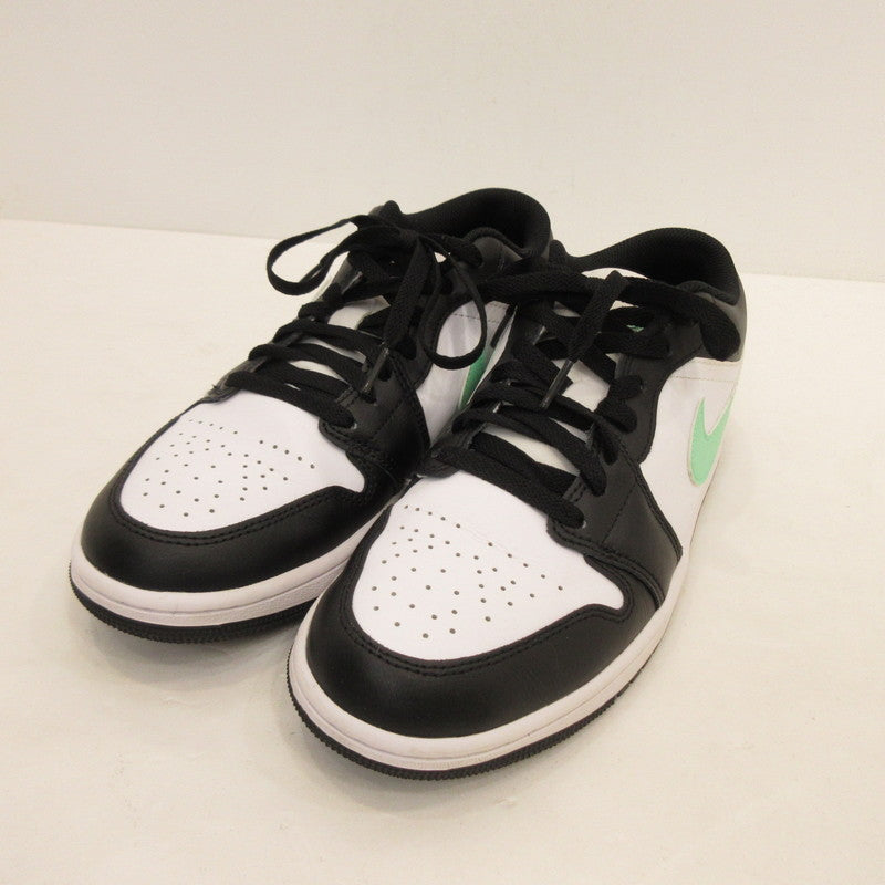 【中古】NIKE | ナイキ AIR JORDAN 1 LOW GREEN GLOW スニーカー 553558-131 ホワイト 26.5cm