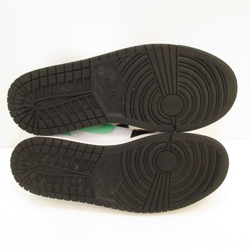 【中古】NIKE | ナイキ AIR JORDAN 1 LOW GREEN GLOW スニーカー 553558-131 ホワイト 26.5cm