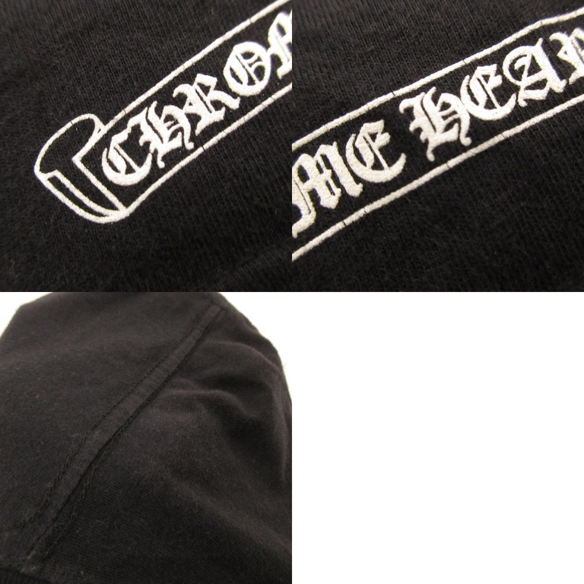 【中古】CHROME HEARTS | クロムハーツ VERTICAL LOGO TEE 半袖Tシャツ 国内正規品 ブラック サイズ:L