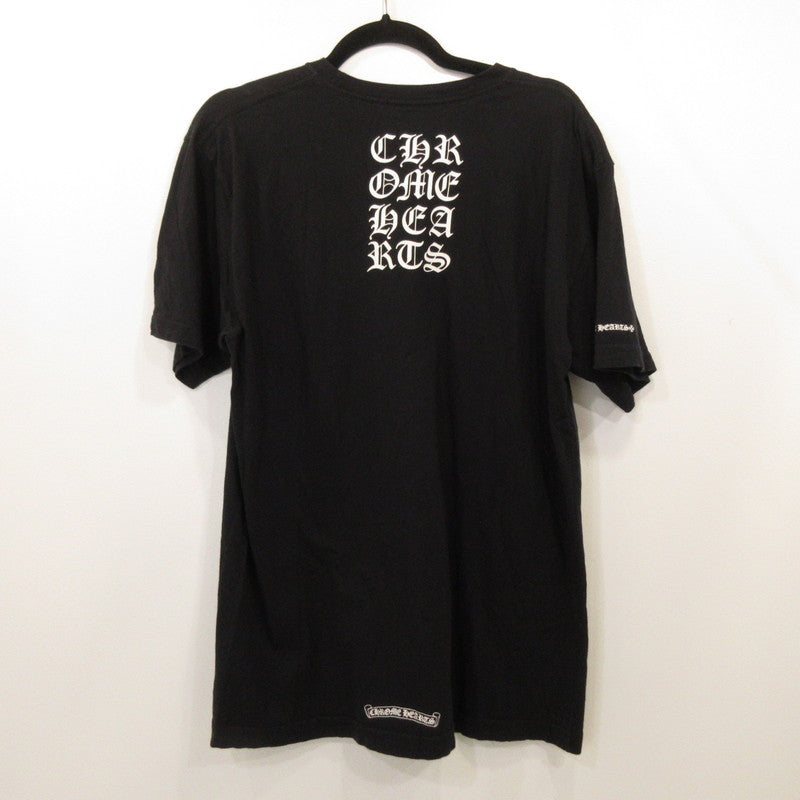 【中古】CHROME HEARTS | クロムハーツ VERTICAL LOGO TEE 半袖Tシャツ 国内正規品 ブラック サイズ:L