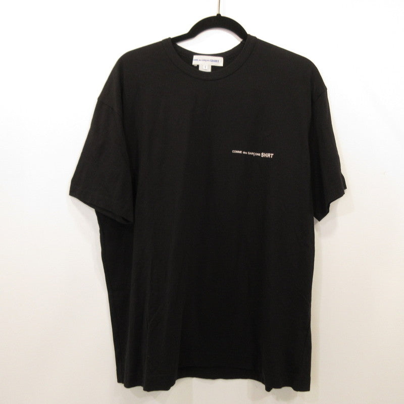 【中古】COMME des GARCONS | コムデギャルソン cotton jersey plain with CDG SHIRT 半袖Tシャツ FI-T017 国内正規品 ブラック サイズ:S
